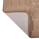PEBBLE FOAM CAPPUCCINO BATH MAT 40X60 CM