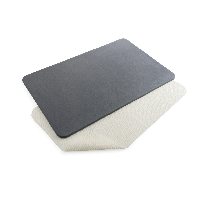 Diatomite bath mat dark grey 60 x 39 cm SPIRELLA