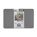 Alfombrilla de baño de diatomita gris medio 60 x 39 cm MSV