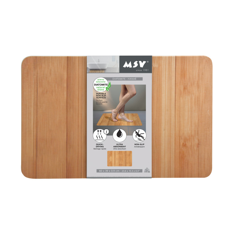 Diatomite bath mat HANAE 60 x 39 cm MSV