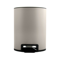 Poubelle à  pédale Inox RIKU 3L Greige mat Spirella