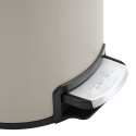 Pattumiera a pedale RIKU 3L in acciaio inox greige opaco Spirella