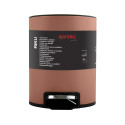 RIKU Papelera con pedal de acero inoxidable 3L terracotta mate Spirella