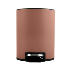 Poubelle à  pédale Inox RIKU 3L Terracotta mat Spirella