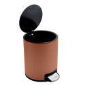 Pedal bin RIKU 3L Stainless Steel Matt Terracotta Spirella