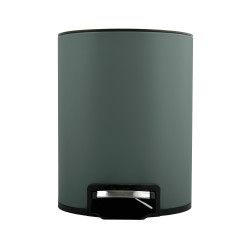 Poubelle à  pédale Inox RIKU 3L Vert mat Spirella