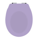 Sedile WC rigido NEELA Thermo Lavanda opaco - Cerniere Spirella ABS cromate