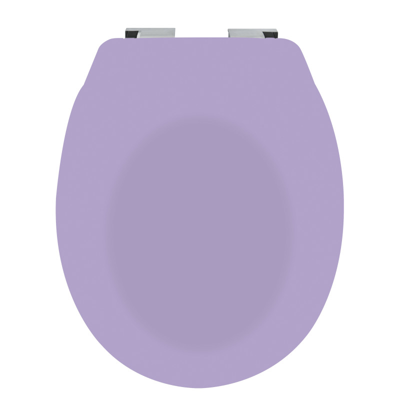 Sedile WC rigido NEELA Thermo Lavanda opaco - Cerniere Spirella ABS cromate