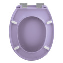 Toilet seat Thermo Hard NEELA Lavender - ABS Chrome hinges Spirella