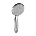 Pommeau de douche Nino Ø80 mm – Chrome / Gris TPR – Jet pluie économique