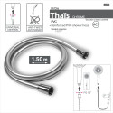 MSV Thaïs – Flexible de douche renforcé PVC 1,50 m Chrome