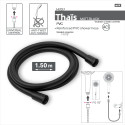 MSV Thaïs – Flexible de douche renforcé PVC 1,50 m Noir matt