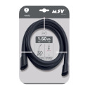 MSV Thaïs – Flexible de douche renforcé PVC 1,50 m Noir matt