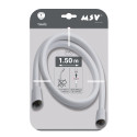 MSV Thaïs – Flexible de douche renforcé PVC 1,50 m Blanc matt