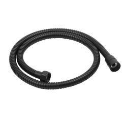 Flexible de douche MSV Teddy 1,50 m Ø14 mm – Double verrouillage anti-torsion – Noir mat