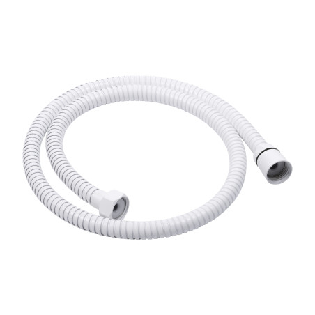Flexible de douche MSV Teddy 1,50 m Ø14 mm – Double verrouillage anti-torsion – Blanc mat