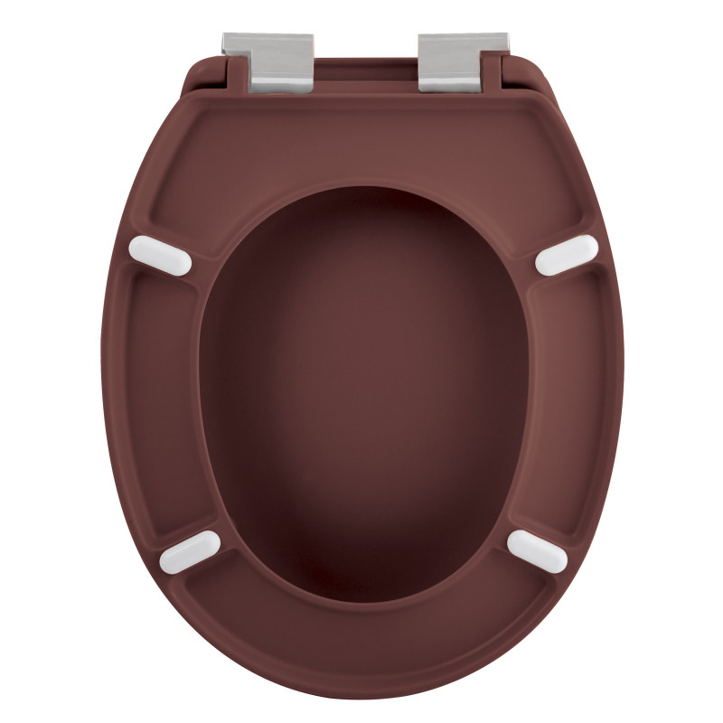 Asiento Wc Thermo Duro NEELA Berry Mate -  Bisagras ABS Cromadas Spirella
