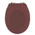 Asiento Wc Thermo Duro NEELA Berry Mate -  Bisagras ABS Cromadas Spirella