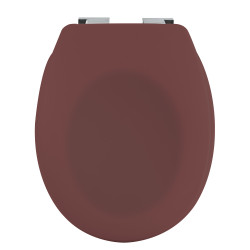 Asiento Wc Thermo Duro NEELA Berry Mate -  Bisagras ABS Cromadas Spirella