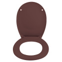 Sedile Wc Rigido Termo NEELA Berry Opaco - Cerniere Spirella in ABS Cromate