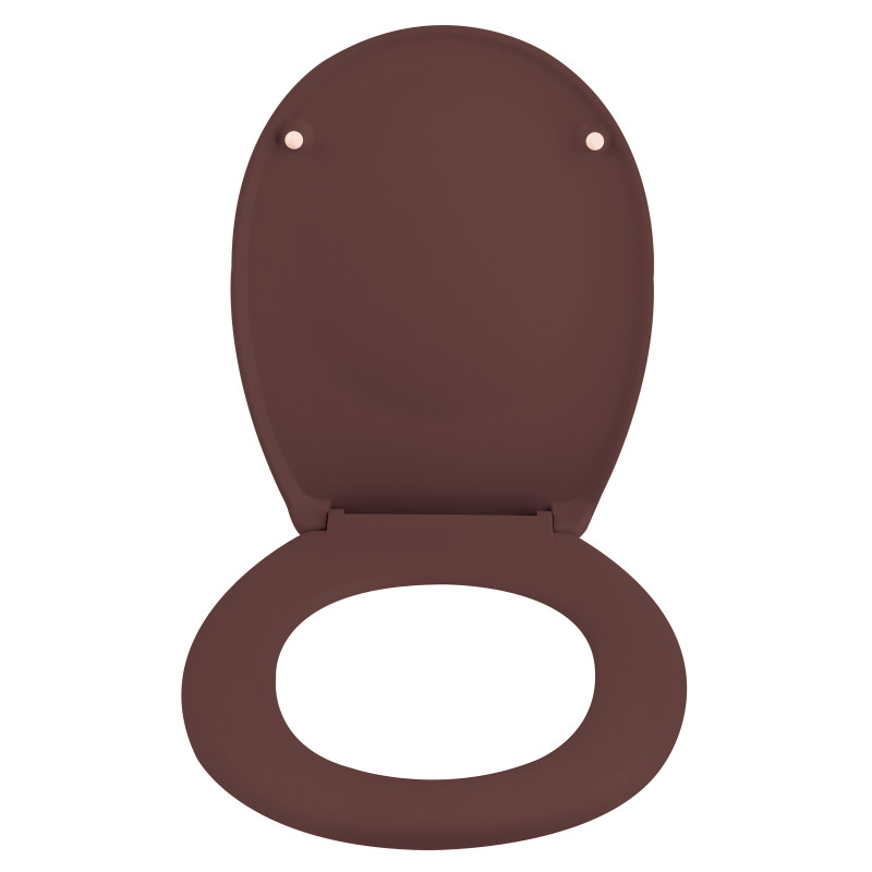 Toilet seat Thermo Hard NEELA Matt Berry - Chrome ABS Hinges Spirella