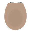 Spirella WC-Sitz Thermo Hard NEELA Cappuccino-Matte - Verchromte ABS-Scharniere