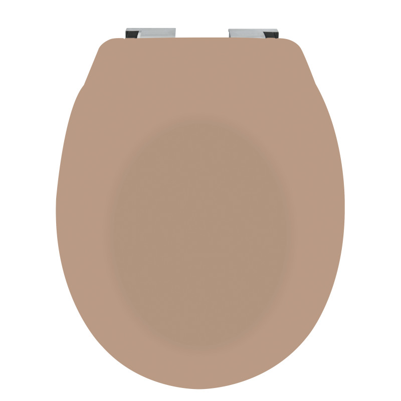 Toilet seat Thermo Hard NEELA Matt Cappuccino - Chrome ABS Hinges Spirella