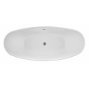 Baignoire ilot 170 x 80 cm en Acrylique blanc brillant