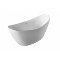 Baignoire ilot 170 x 80 cm en Acrylique blanc brillant