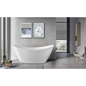 Baignoire ilot 170 x 80 cm en Acrylique blanc brillant