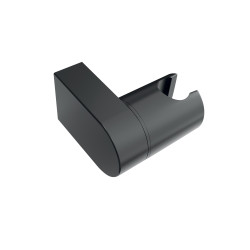 Support mural orientable pour pommeau de douche noir matt – Réglable – Olga ABS