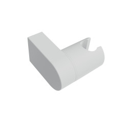 Support mural orientable pour pommeau de douche blanc matt – Réglable – Olga ABS