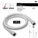 Flexible de douche PVC anti-torsion – 1,80 m – Connexion universelle F 1/2 – ACS