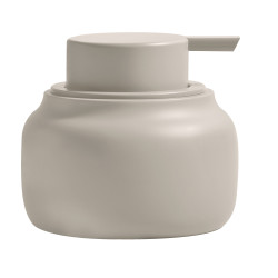 Dispensador de jabón ZAC de poliresina – 180 ml, acabado greige mate