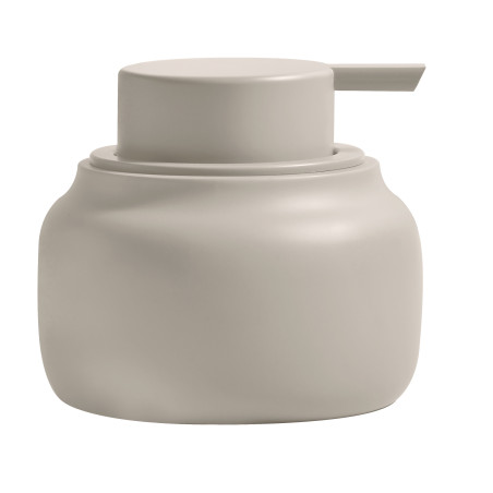 Dispensador de jabón ZAC de poliresina – 180 ml, acabado greige mate