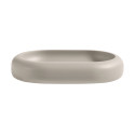 Porte-savon ZAC en polyresine – finition greige mate, design moderne