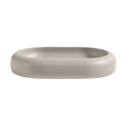 Porte-savon ZAC en polyresine – finition greige mate, design moderne