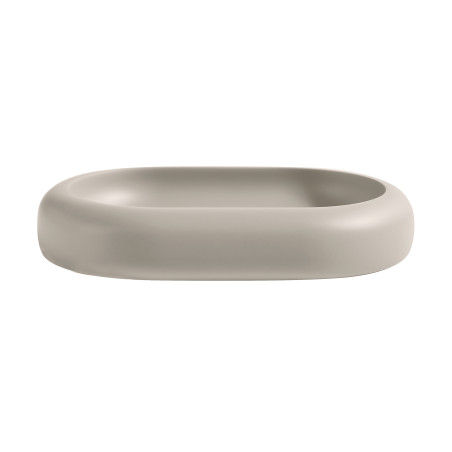 Porte-savon ZAC en polyresine – finition greige mate, design moderne