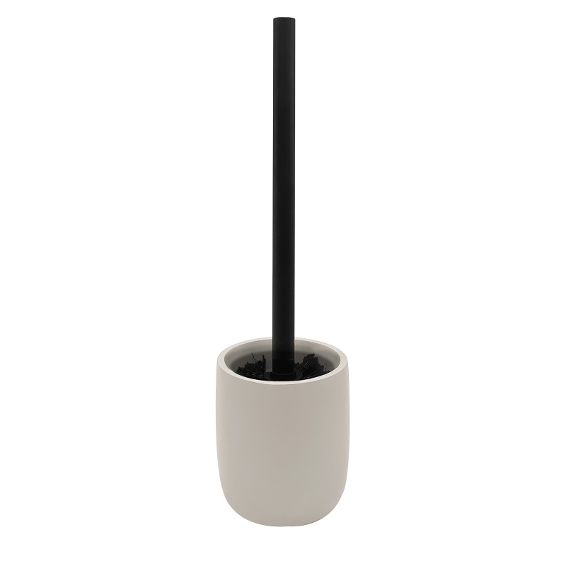 Scopino WC ZAC in poliresina – finitura greige opaca, design moderno e minimalista