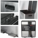 Selective Sorting Bin 40L ALIYA (2x20L) Brushed Steel Spirella