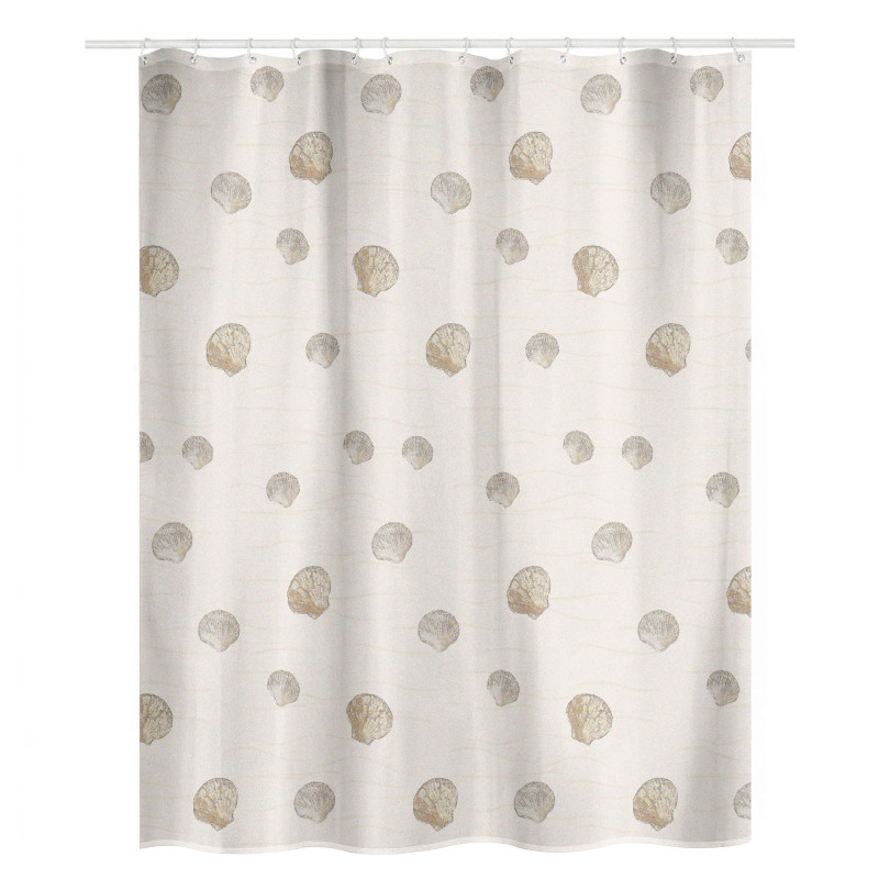 Cortina de ducha de poliéster ATLANTIS 180x200cm Beige Spirella