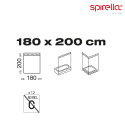 Spirella Duschvorhang Polyester ATLANTIS 180x180cm Beige