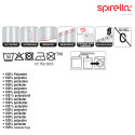Polyester Shower curtain GRASS 180x200cm Spirella Green