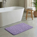 MSV Badematte PEBBLE Mikrofaser 40x60cm Lavendel