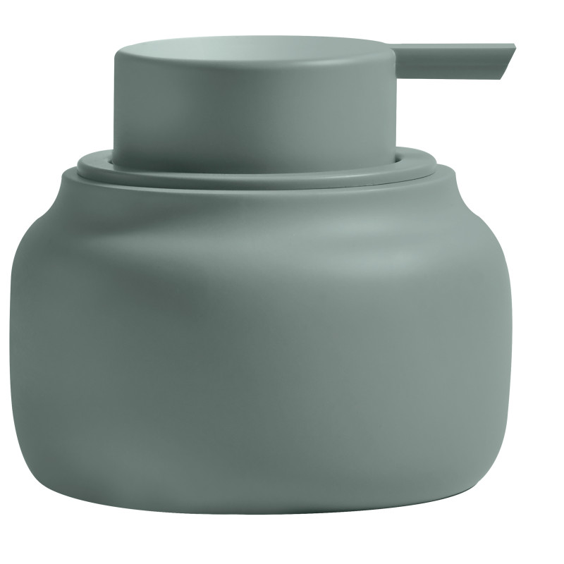 Dispenser per sapone ZAC in poliresina – 180 ml, finitura verde opaco