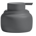 Dispensador de jabón ZAC de poliresina – 180 ml, acabado gris oscuro mate