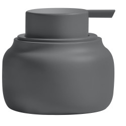 Dispenser per sapone ZAC in poliresina – 180 ml, finitura grigio scuro opaco