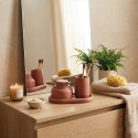 Vaso para baño ZAC de poliresina – Terracotta mate – Ø 8 cm x Al. 10,5 cm