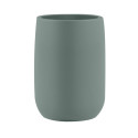 ZAC Zahnputzbecher aus Polyresin – Mattes Grün– Ø 8 cm x H 10,5 cm