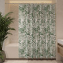 Cortina de ducha Poliéster TROPIC 180x200cm  verde y blanco Spirella